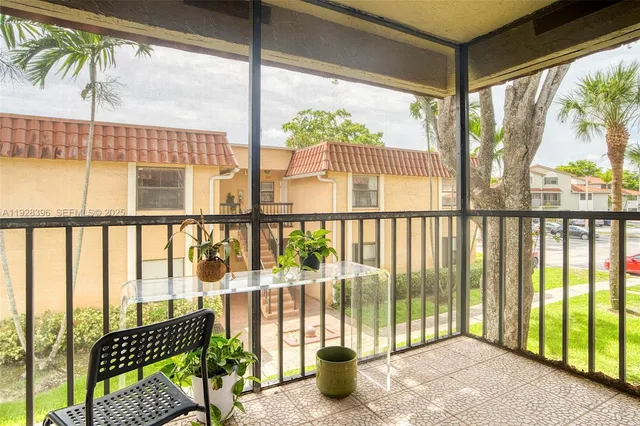 a view of a city from a balcony