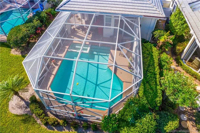 a bird view of a house