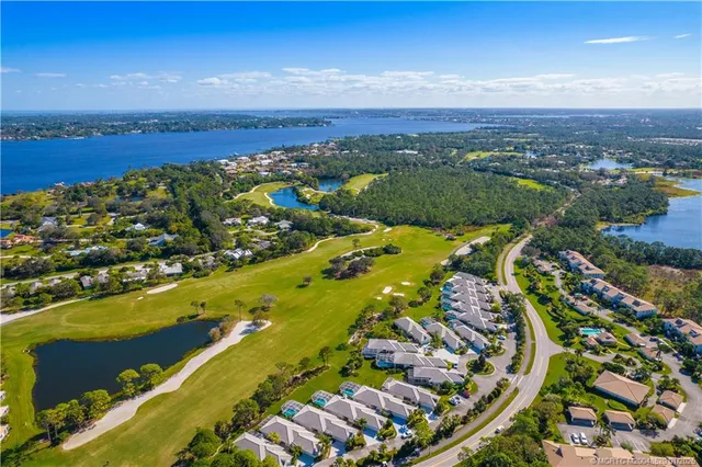 a view of a city with an ocean