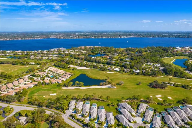 a view of a city with an ocean