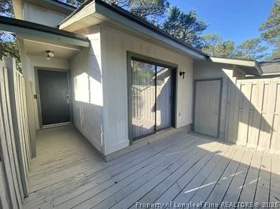 a view of outdoor space and deck