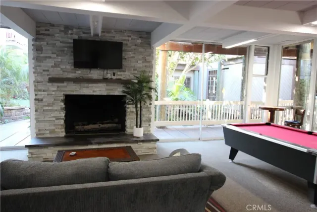 a room with gym equipment