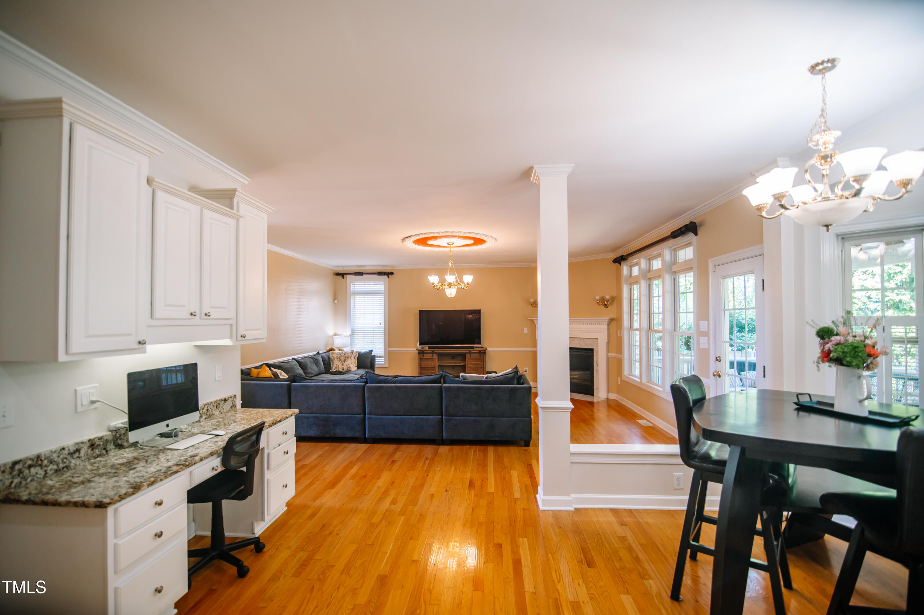 12223 Penrose Trail Raleigh, NC 27614 - Photo 6 of 21 a large kitchen with stainless steel appliances granite countertop a stove and cabinets