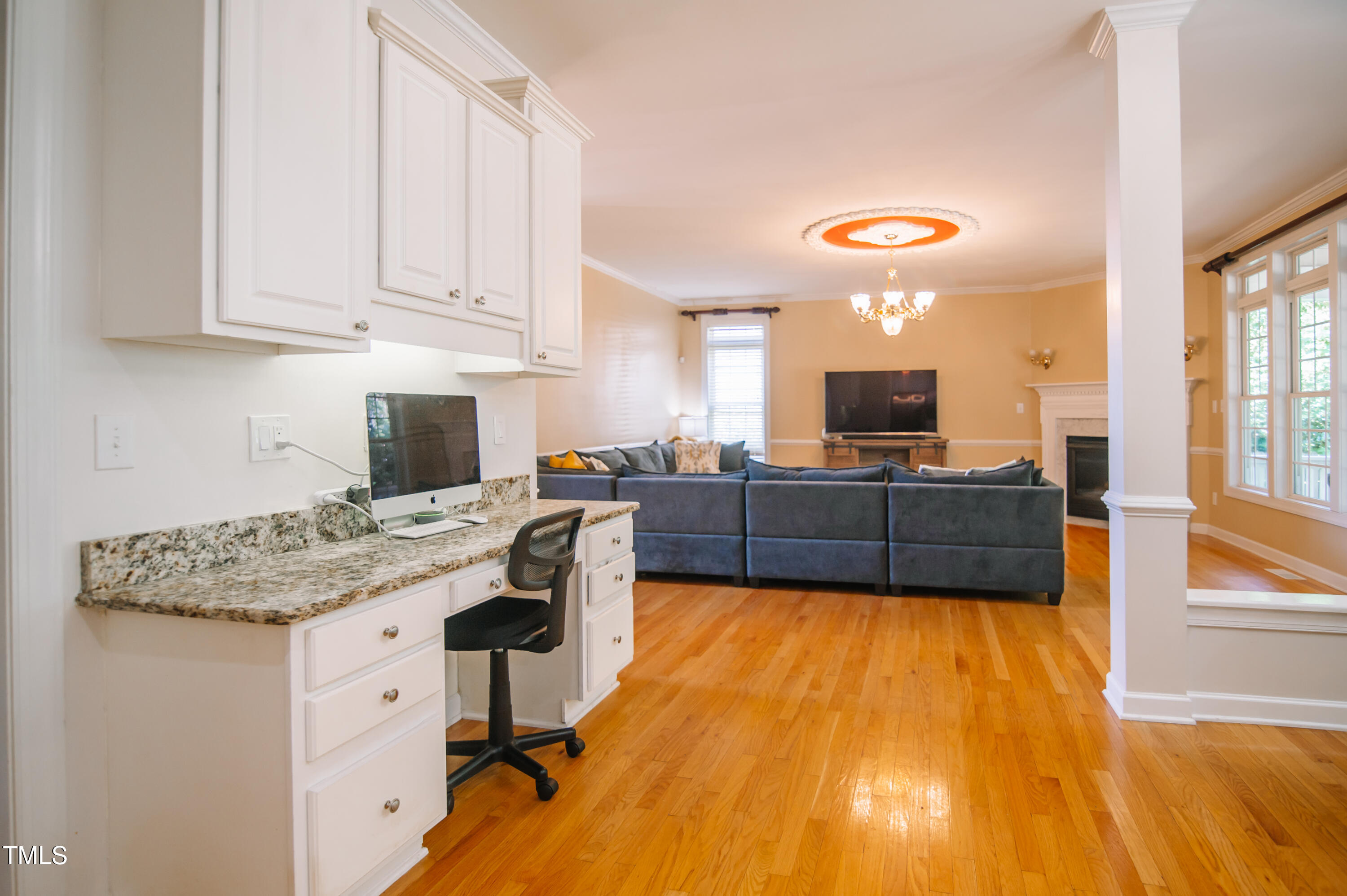 12223 Penrose Trail Raleigh, NC 27614 - Photo 9 of 21 a view of kitchen with wooden floor