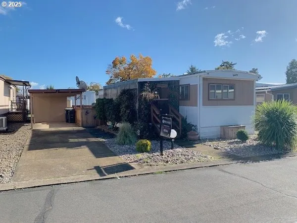 a view of a house with a patio