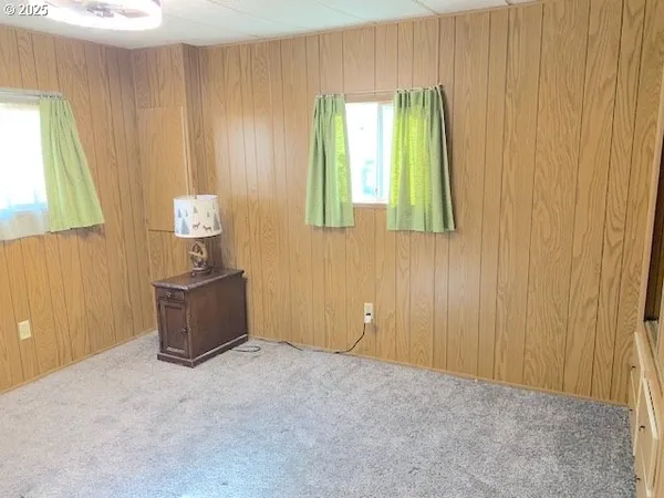 a view of a bathroom with a window