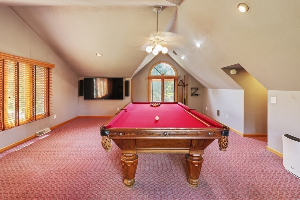 17 Bittersweet Lane Wilbraham, MA 01095 - Photo 40 of 40 a room with pool table windows and ceiling fan