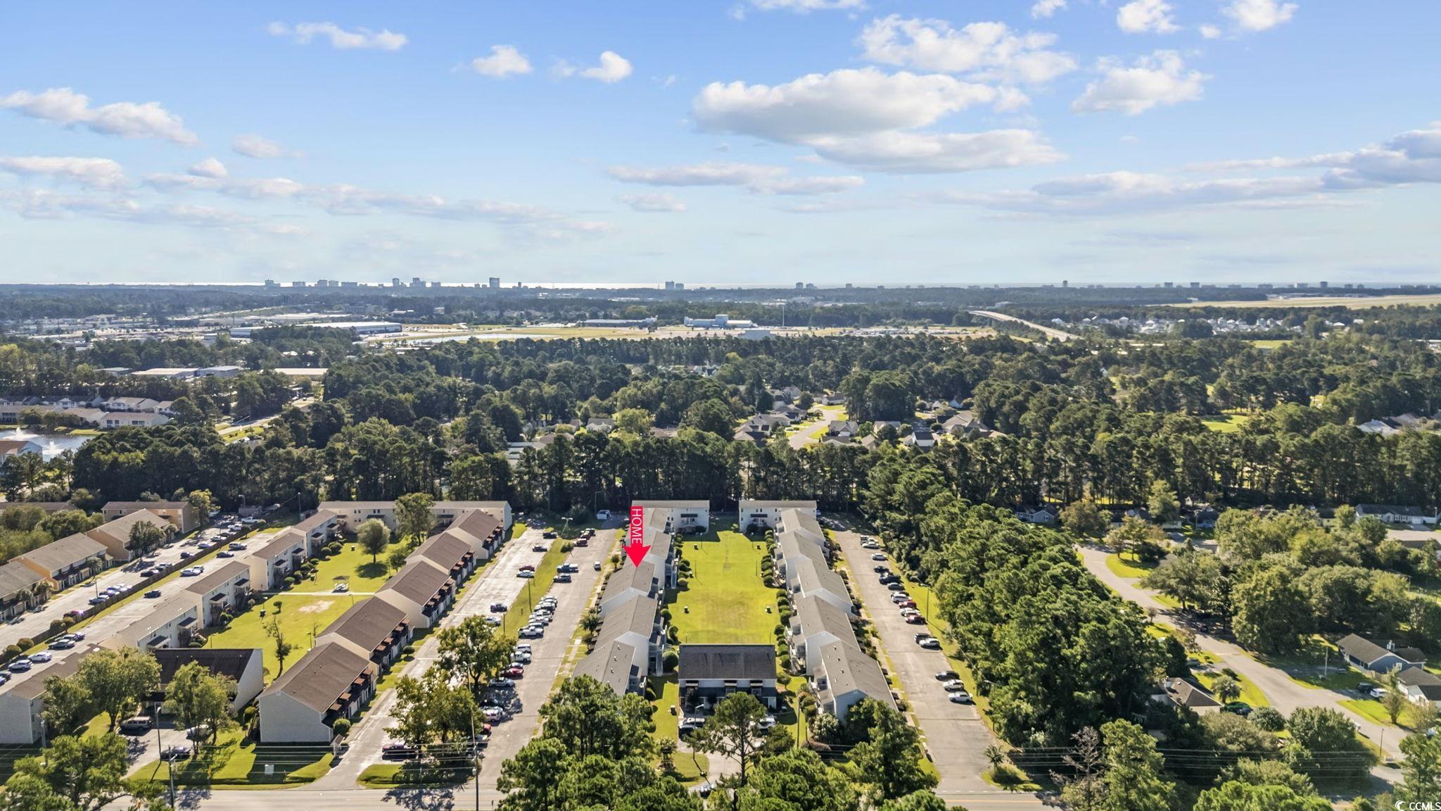 801 Burcale Road, Unit I1 Myrtle Beach, SC 29579 - Photo 24 of 27 Aerial view of property's location featuring a tree filled landscape