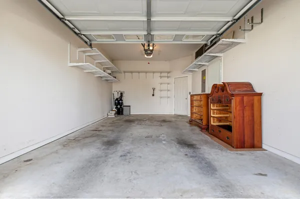 a view of backyard with green space