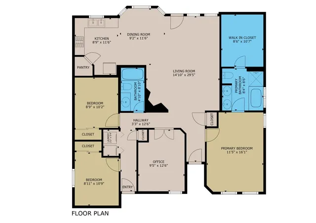 a view of backyard with green space