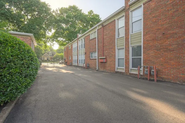 a view of a car in garage