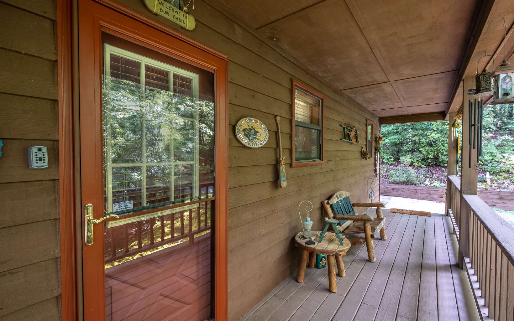 628 Sandy Gap Road Murphy, NC 28906 - Photo 17 of 58 a bench sitting in front of a window
