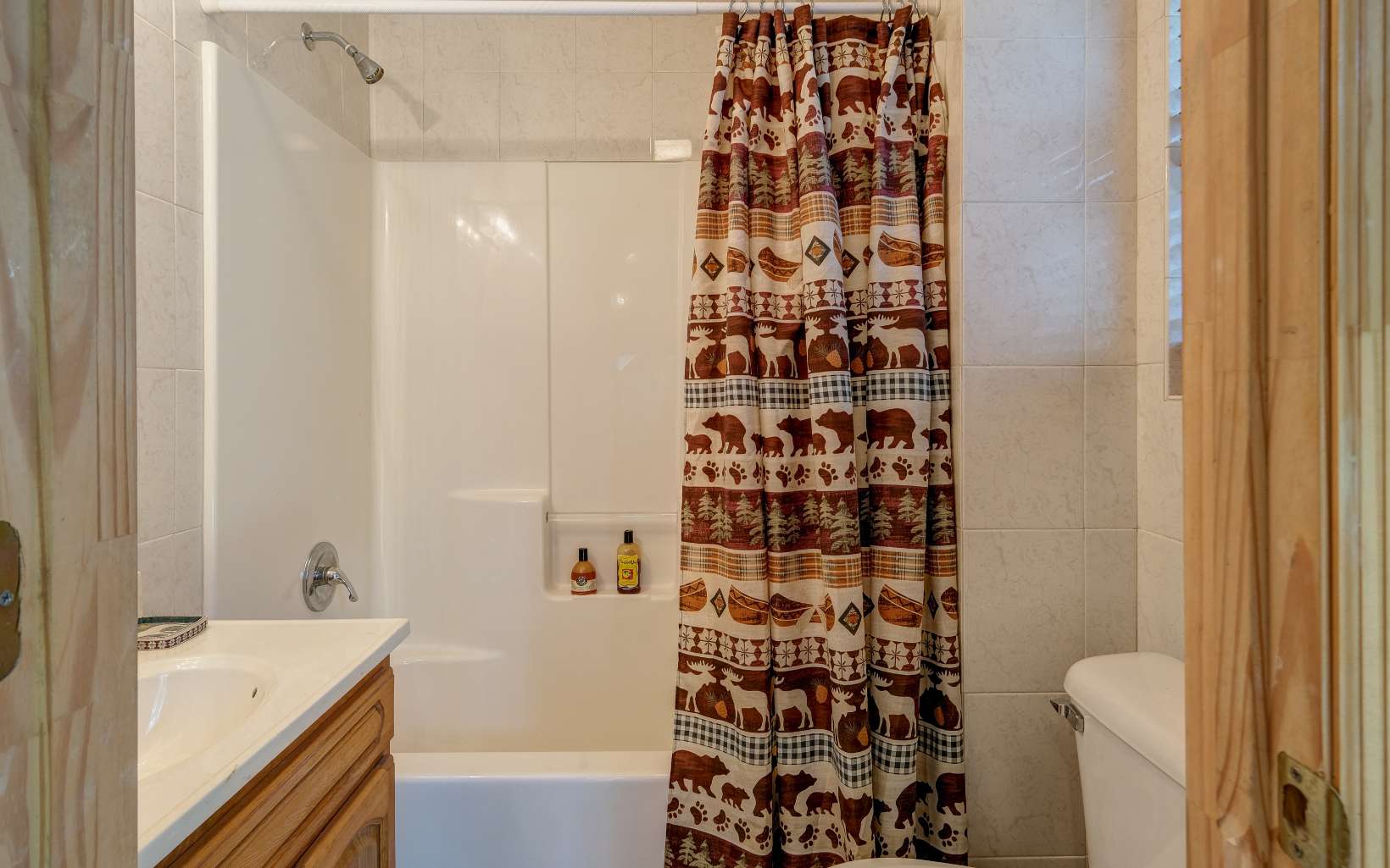 628 Sandy Gap Road Murphy, NC 28906 - Photo 55 of 58 a bathroom with a bathtub and shower