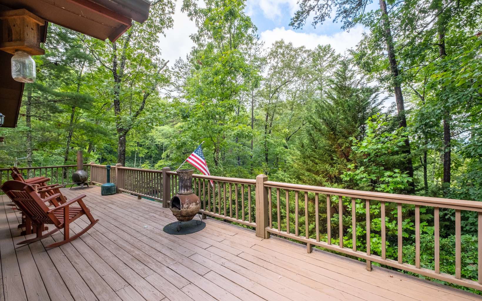 628 Sandy Gap Road Murphy, NC 28906 - Photo 10 of 58 a view of roof deck with seating space