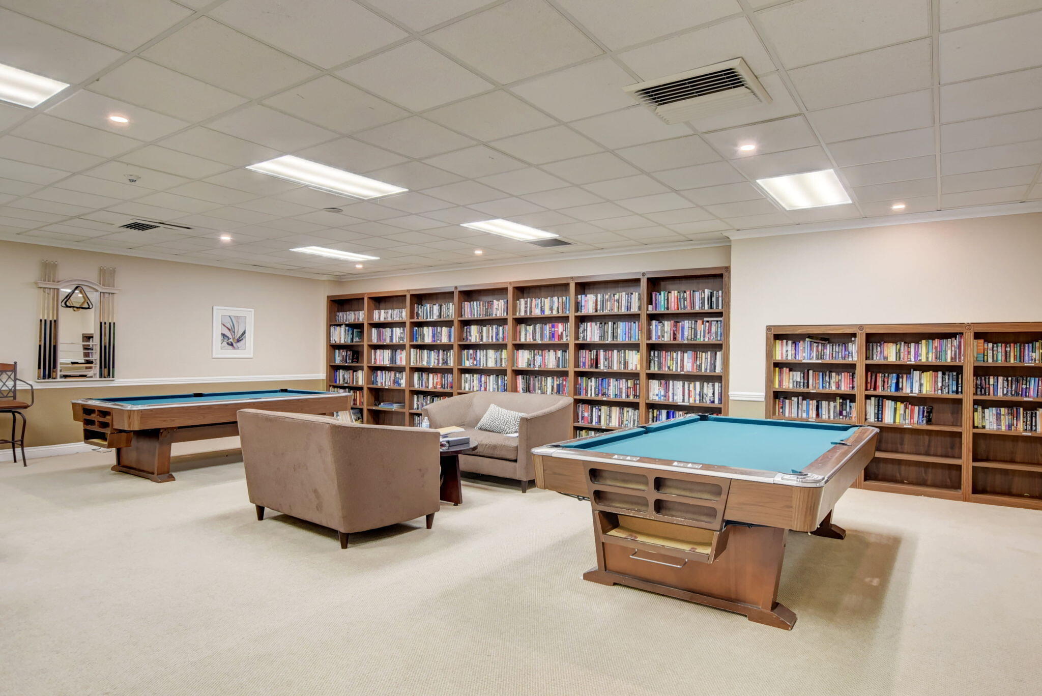 2121 North Ocean Boulevard, Unit 801W Boca Raton, FL 33431 - Photo 22 of 30 Libary and Billiards