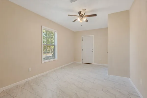 a view of an empty room