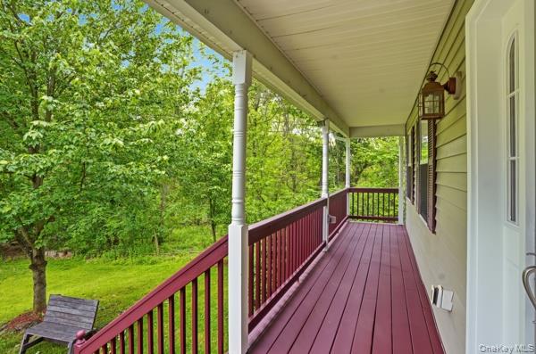 29 Hickory Hill Road Newburgh, NY 12550 - Photo 6 of 47 a view of balcony with wooden floor and fence