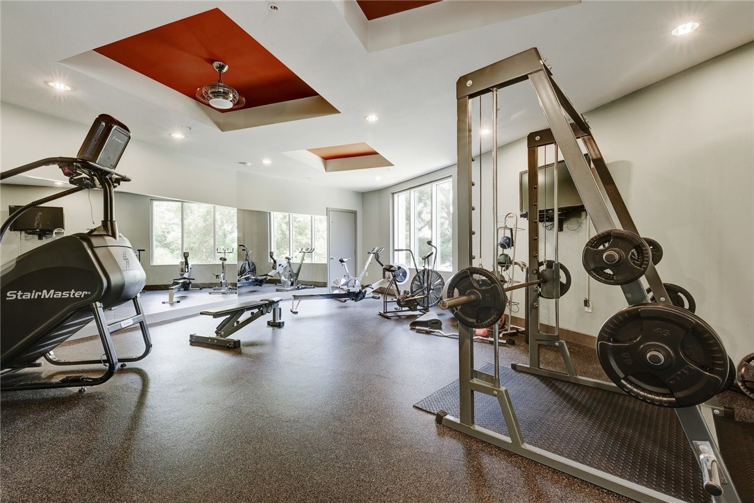 54 Rainey Street, Unit 810 Austin, TX 78701 - Photo 30 of 35 a view of a room with gym equipment
