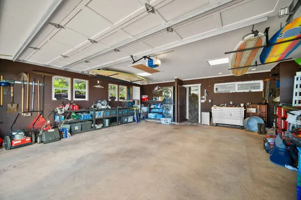 a view of a children room with furniture