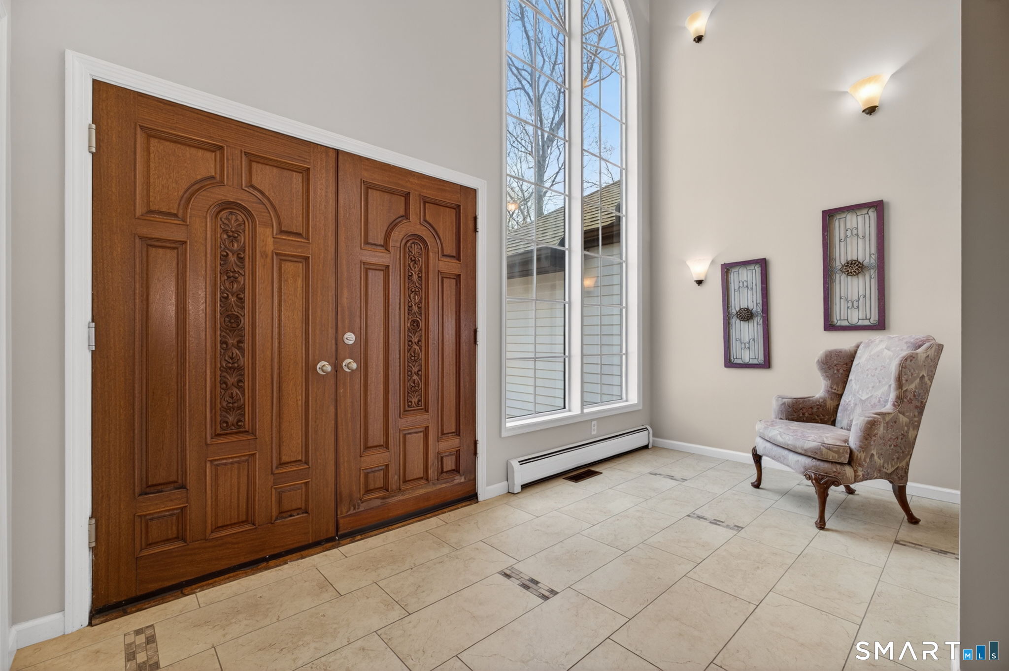 2 Davis Road Woodbridge, CT 06525 - Photo 3 of 40 2 Story Foyer with newer Porcelain Flooring
