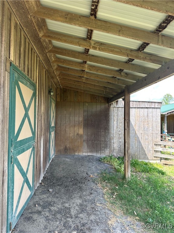 860 Allens Lake Road Dillwyn, VA 23936 - Photo 16 of 47 View of patio with an exterior structure and an ou