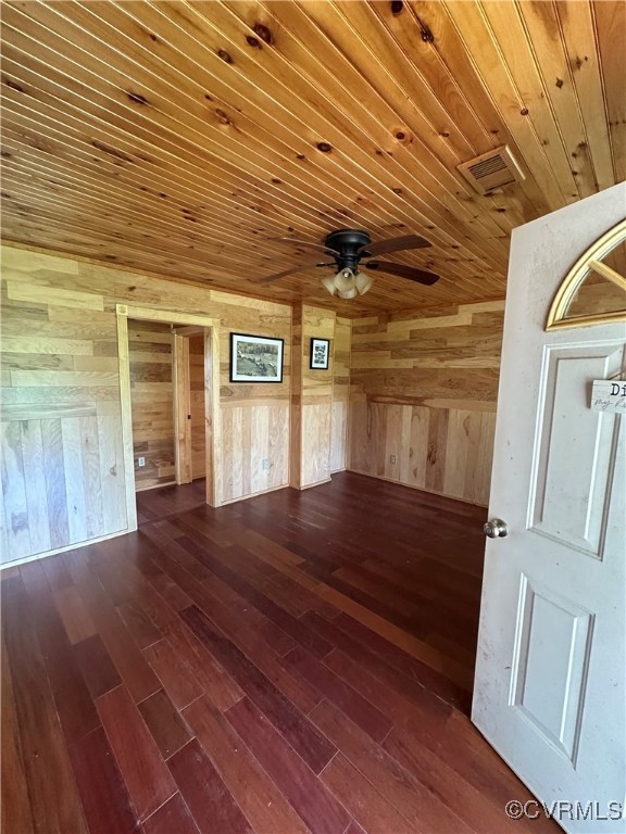 860 Allens Lake Road Dillwyn, VA 23936 - Photo 29 of 47 Empty room featuring wood ceiling, dark wood-style
