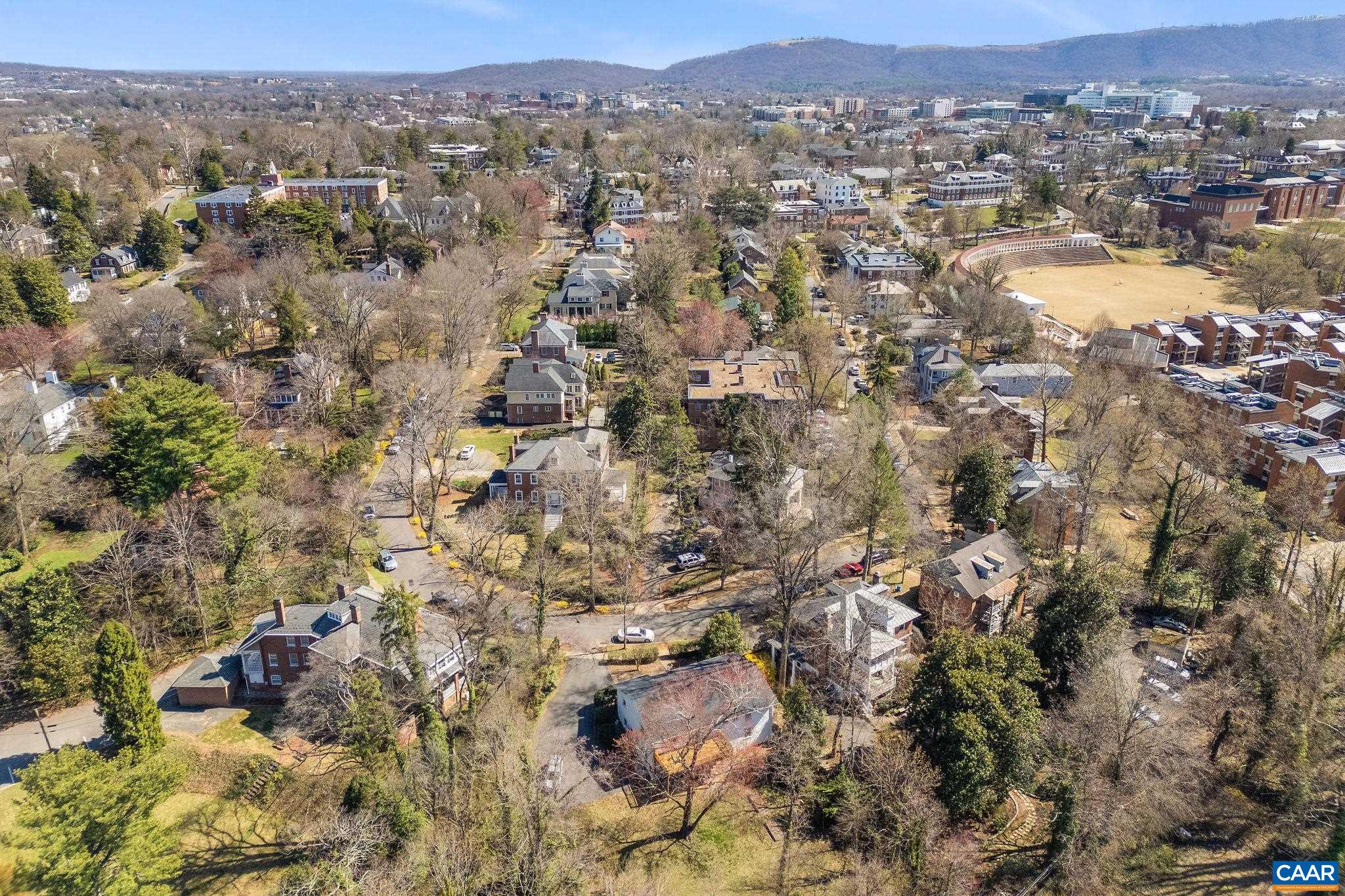 26 University Circle Charlottesville, VA 22903 - Photo 16 of 38 an aerial view of residential houses with city view