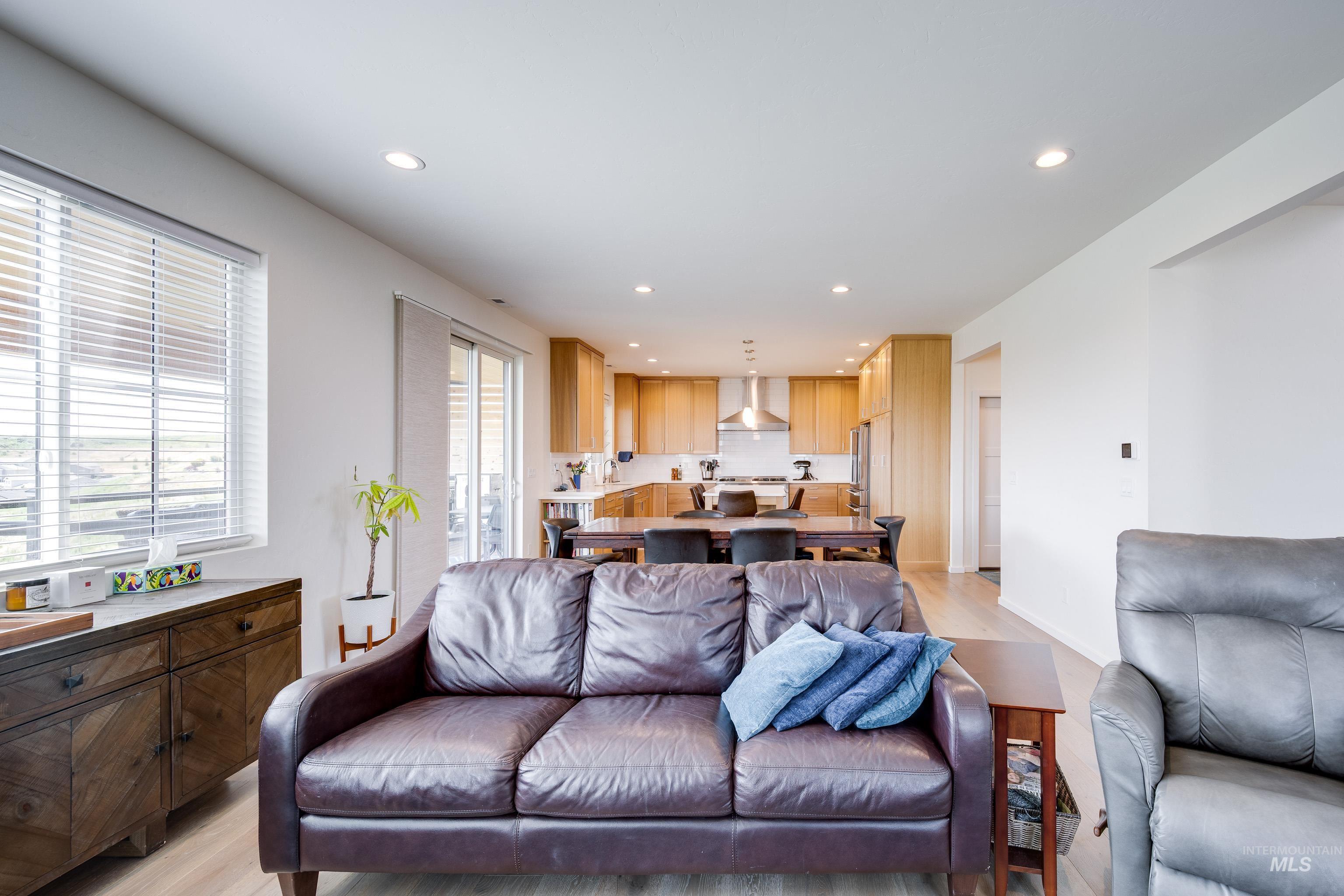 1325 Southwest Panorama Drive Pullman, WA 99163 - Photo 8 of 48 Living room with light wood finished floors and recessed lighting