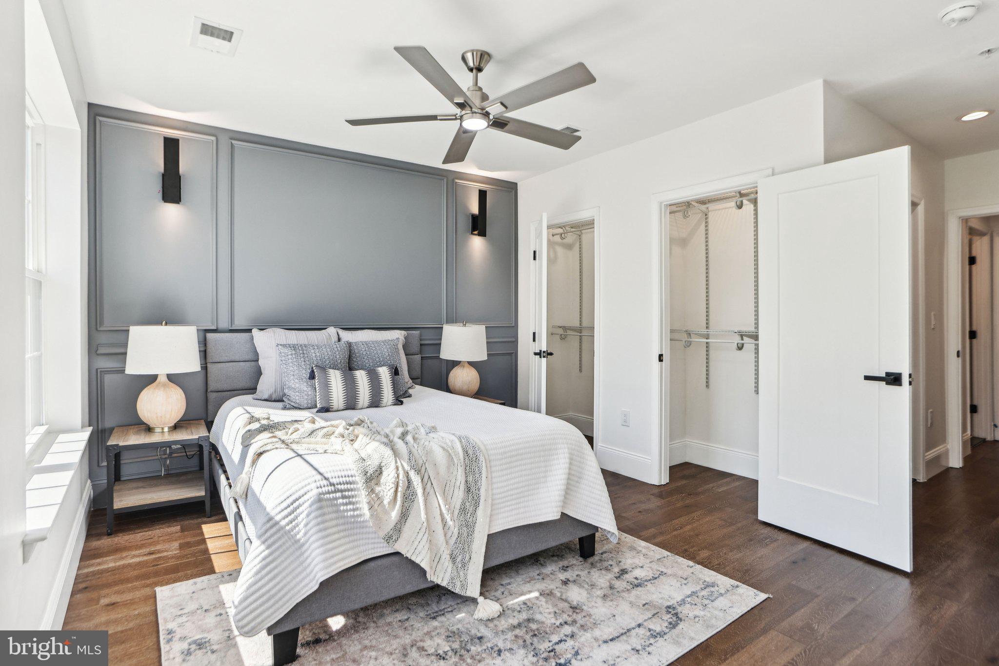 322 56th Street Northeast Washington, DC 20019 - Photo 26 of 57 a bedroom with a bed and wooden floor