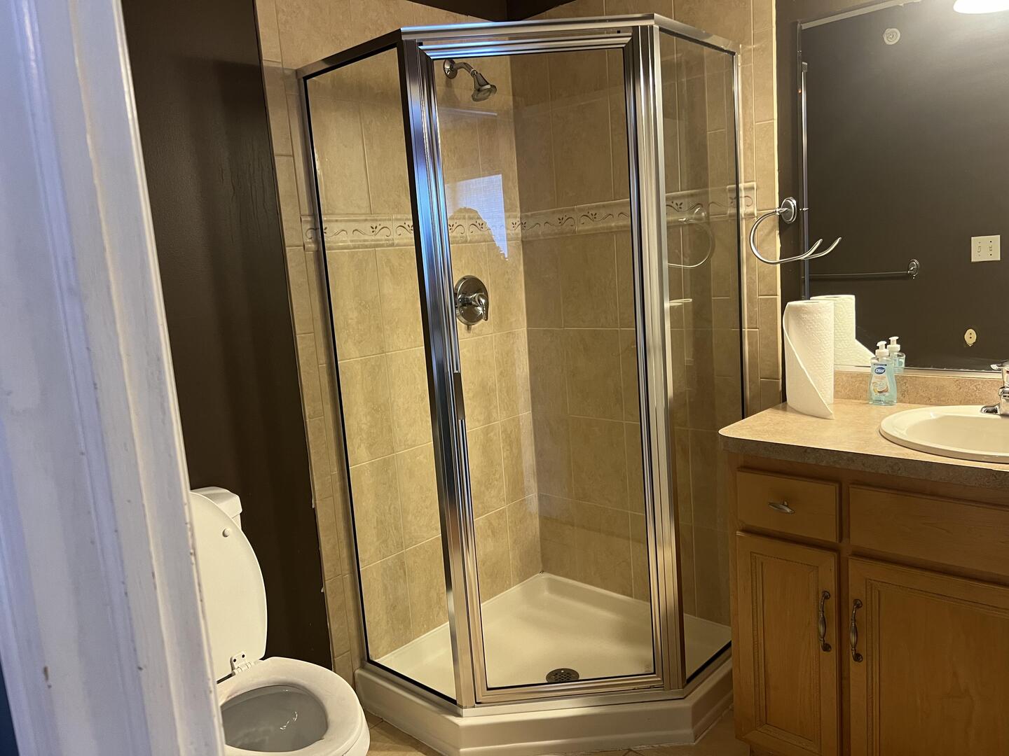 4429 203rd Street Matteson, IL 60443 - Photo 14 of 29 a bathroom with a shower and a sink