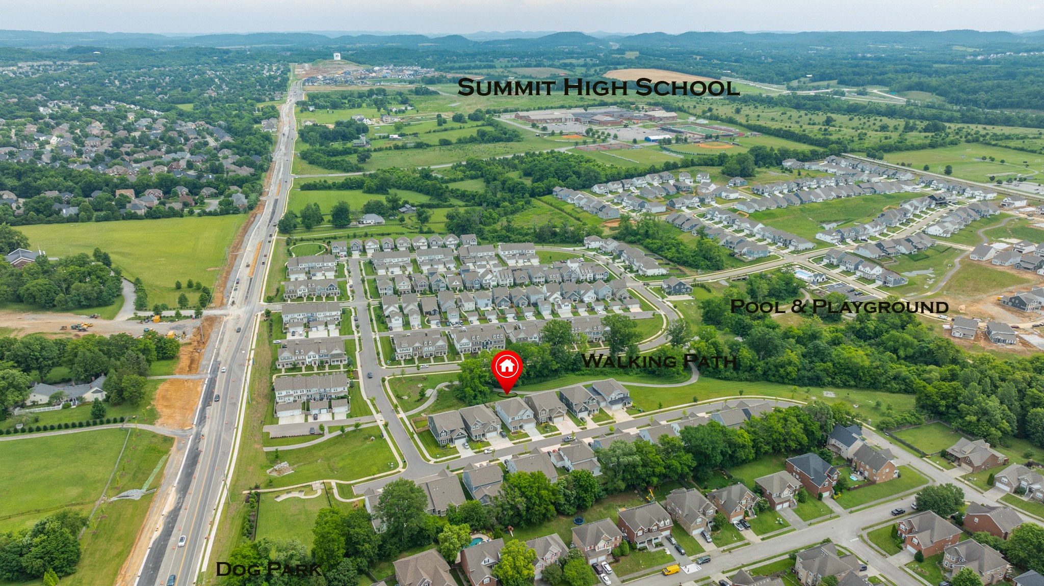 2110 Lequire Lane Spring Hill, TN 37174 - Photo 64 of 76 an aerial view of green field with trees