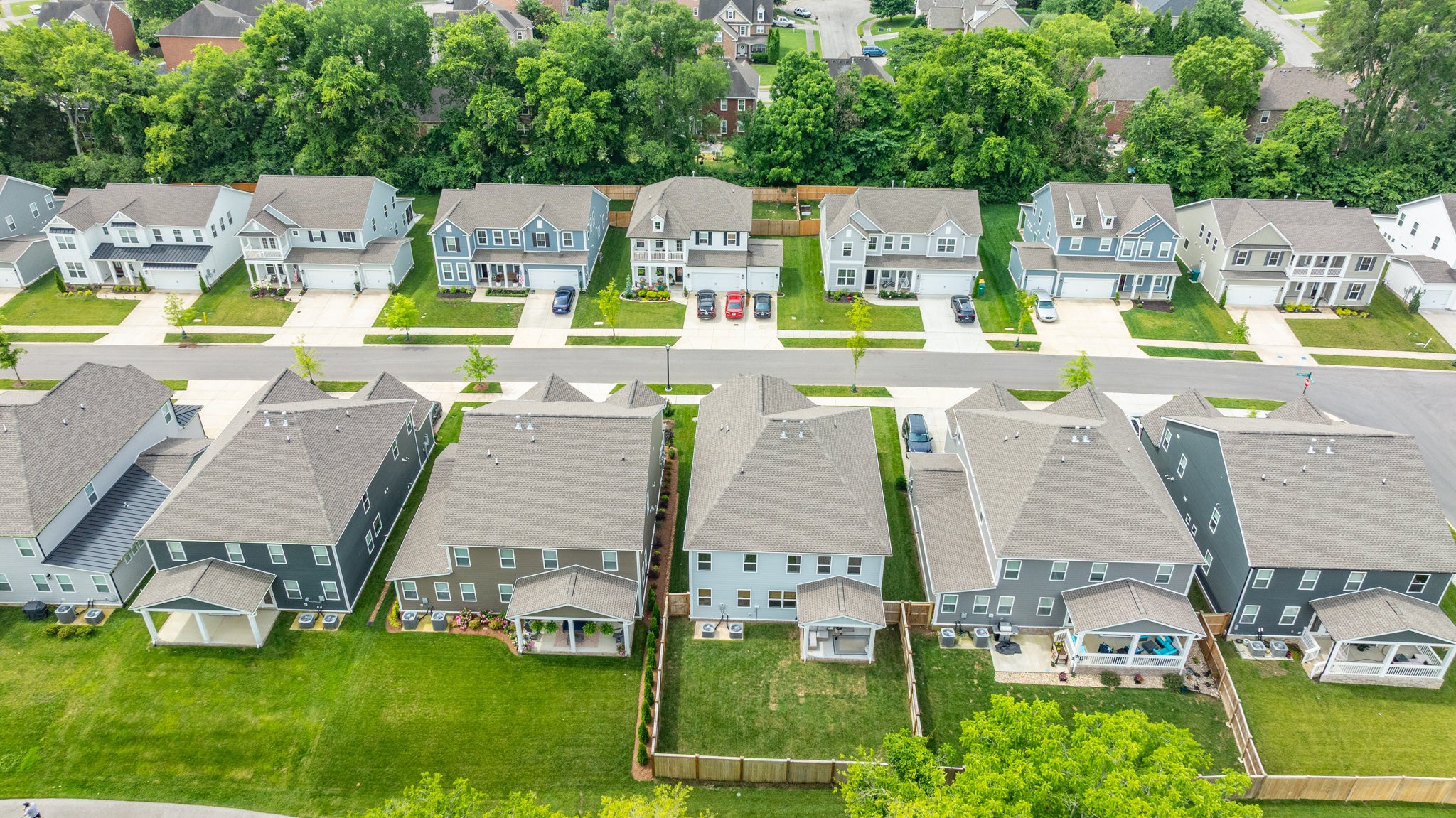 2110 Lequire Lane Spring Hill, TN 37174 - Photo 72 of 76 a aerial view of multiple houses with yard