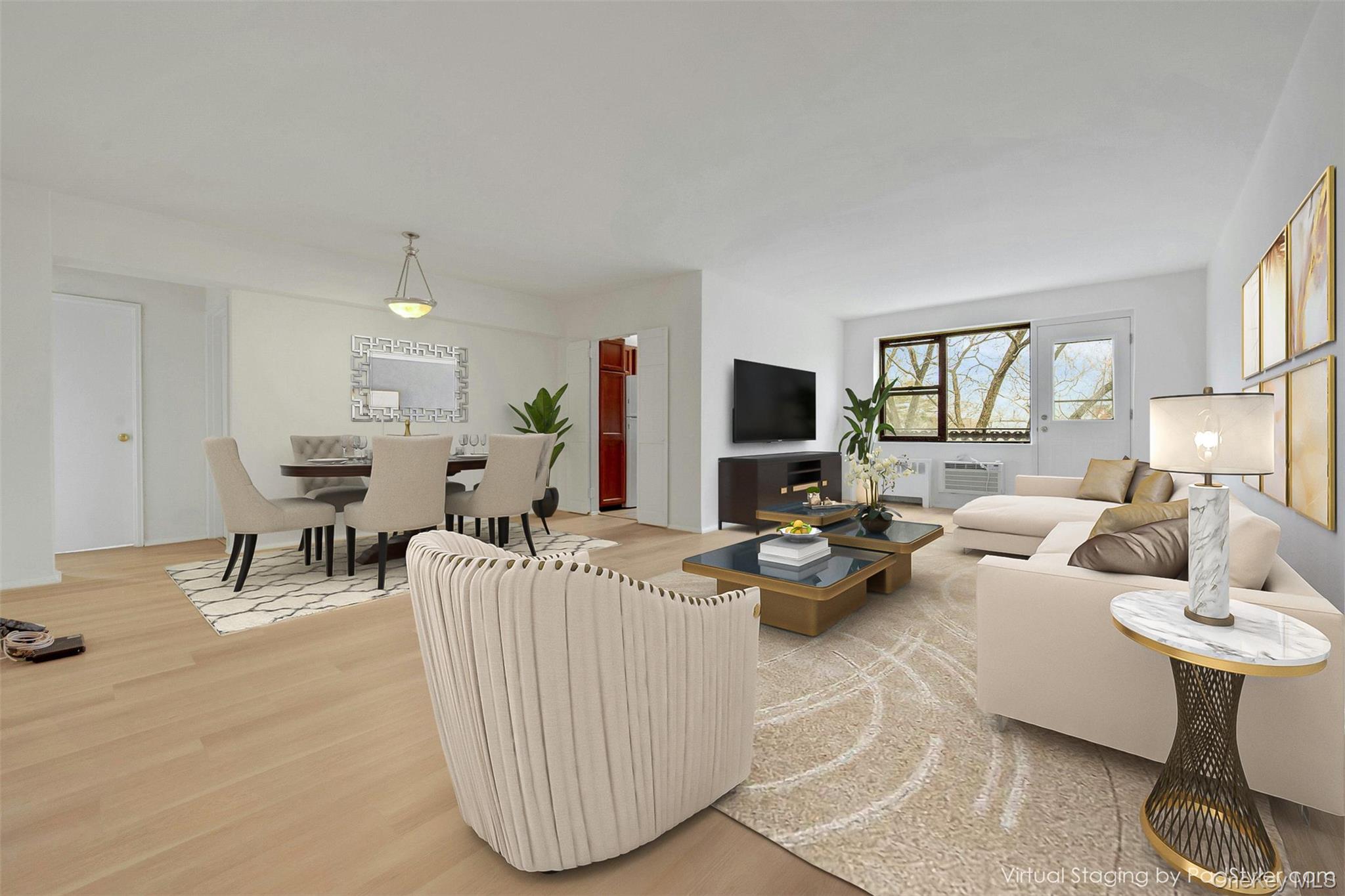 620 Pelham Road, Unit 6J New Rochelle, NY 10805 - Photo 26 of 26 a living room with furniture and a flat screen tv