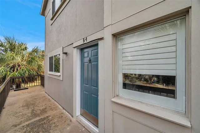 a front view of a house with entryway