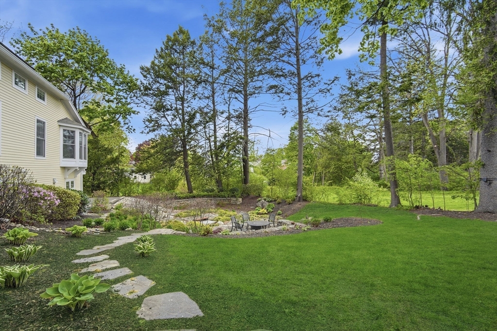 151 Amity Street, Unit 2 Amherst, MA 01002 - Photo 35 of 42 a view of a backyard with plants and trees