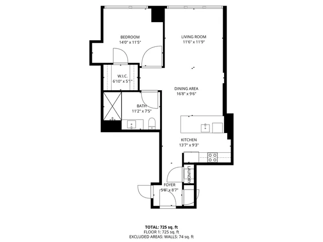 a picture of a bench in front of a wall