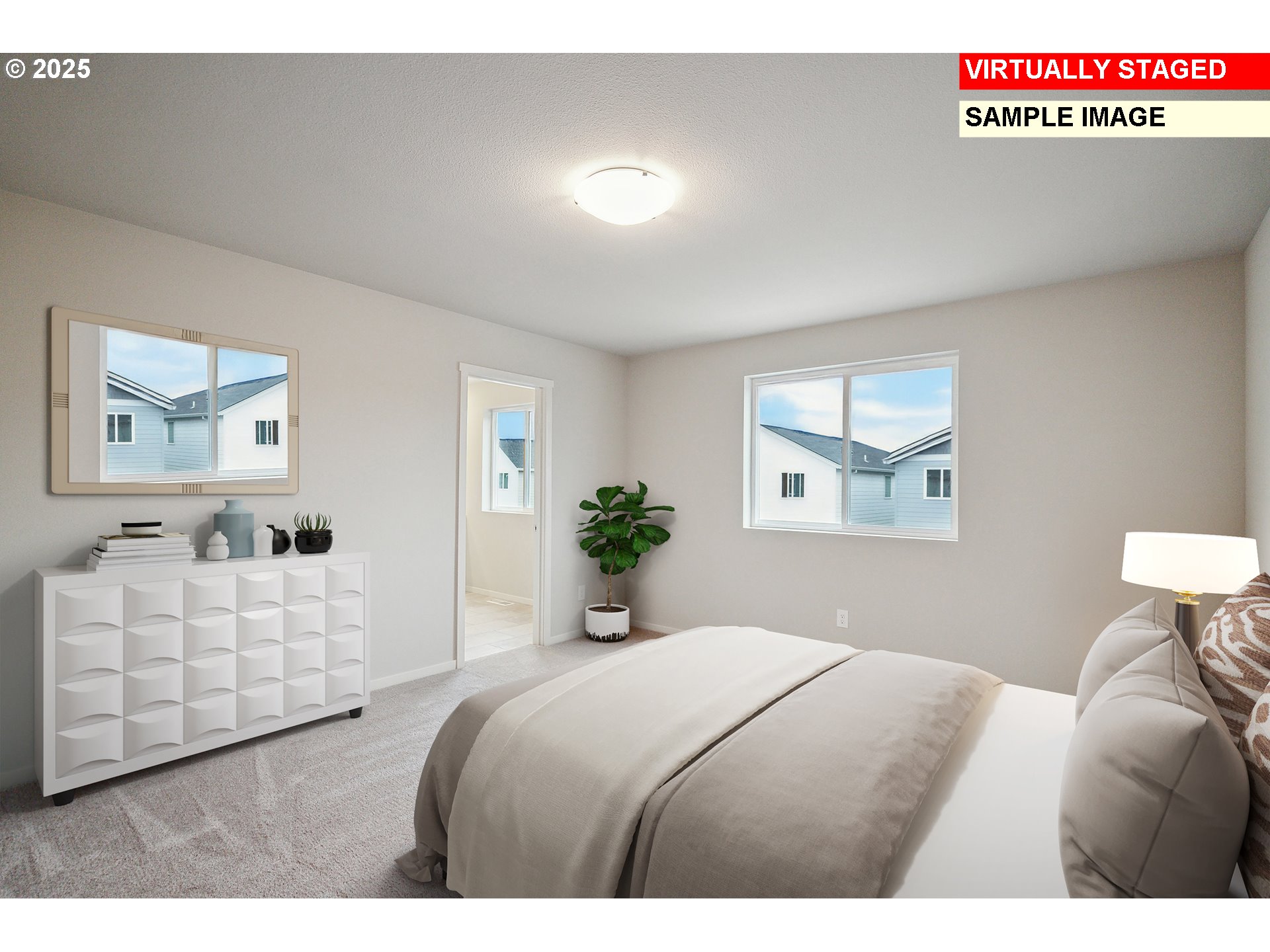 714 Merriott Lane Woodburn, OR 97071 - Photo 9 of 26 a bedroom with a bed and a couch