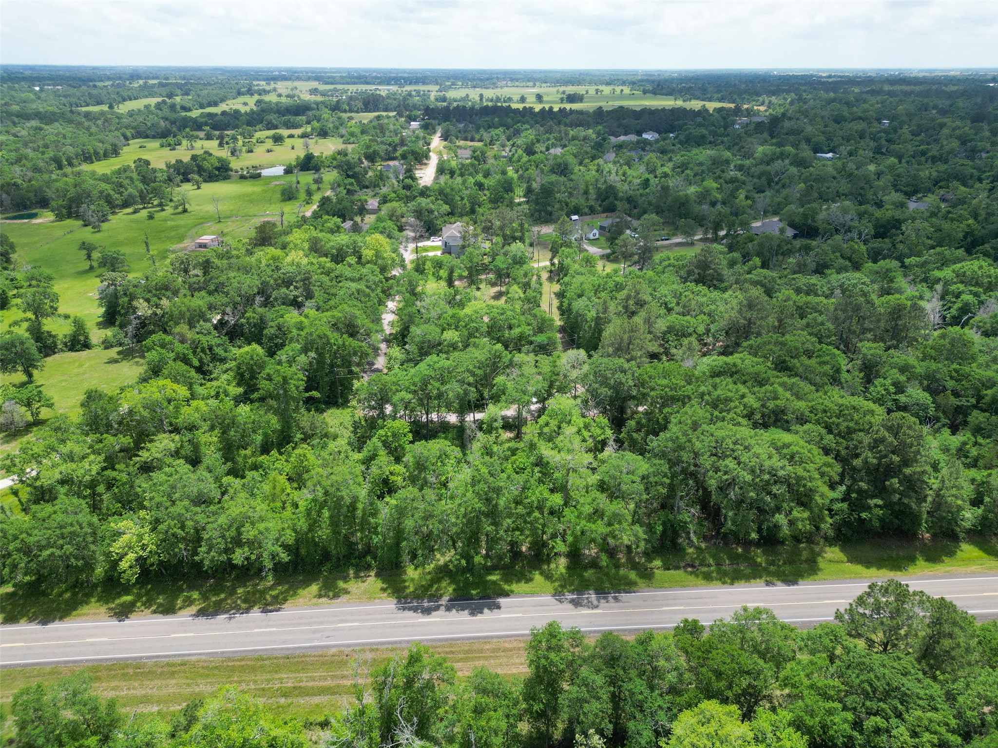 38006 Park View Drive Hempstead, TX 77445 - Photo 16 of 34 an aerial view of residential houses with outdoor space and trees