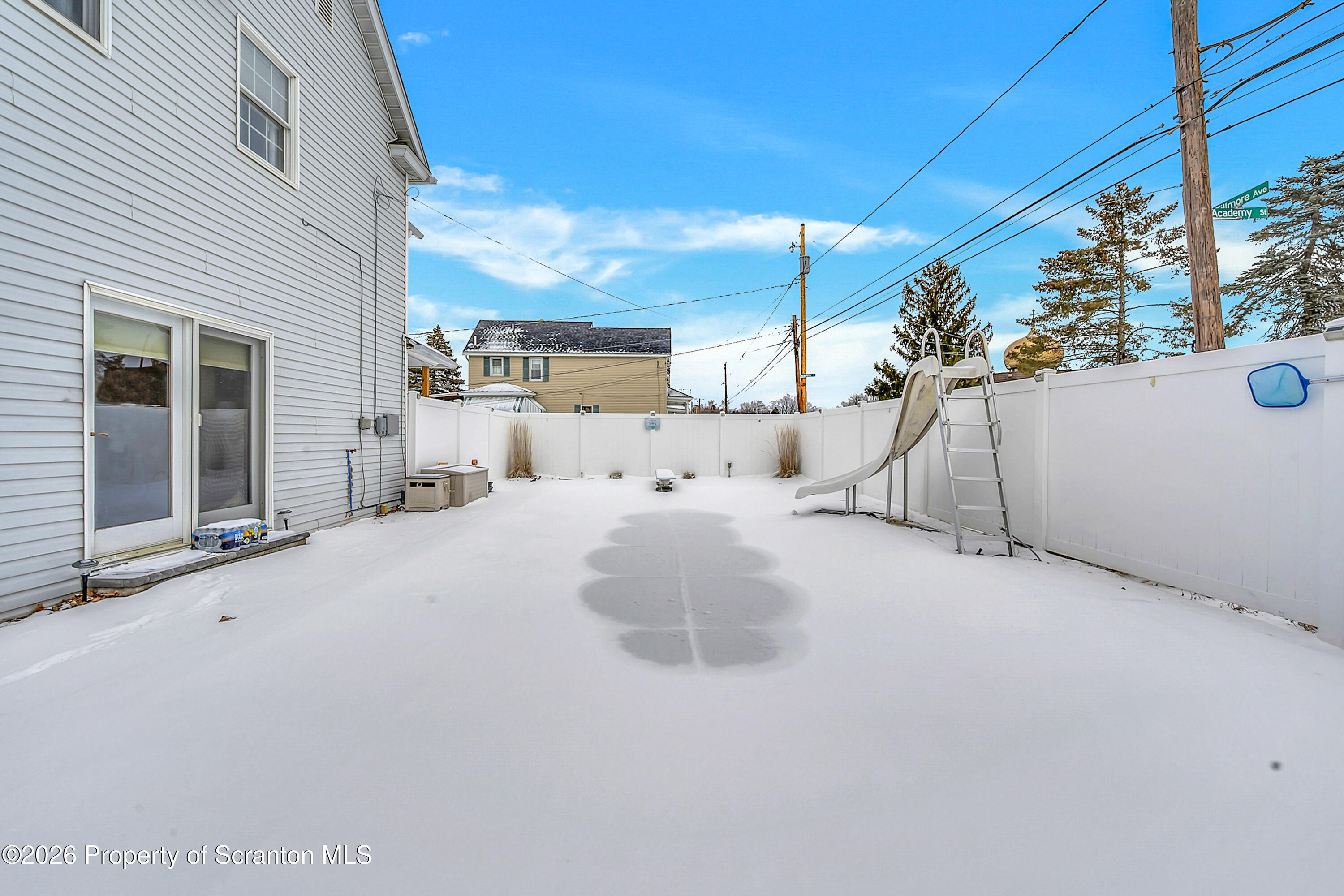 1803 Academy Street Scranton, PA 18504 - Photo 21 of 47 a view of a house with a snow in the yard