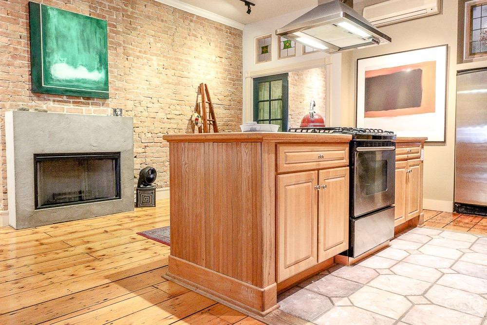 258 Warren Street Hudson, NY 12534 - Photo 8 of 31 a bathroom with a sink and a mirror