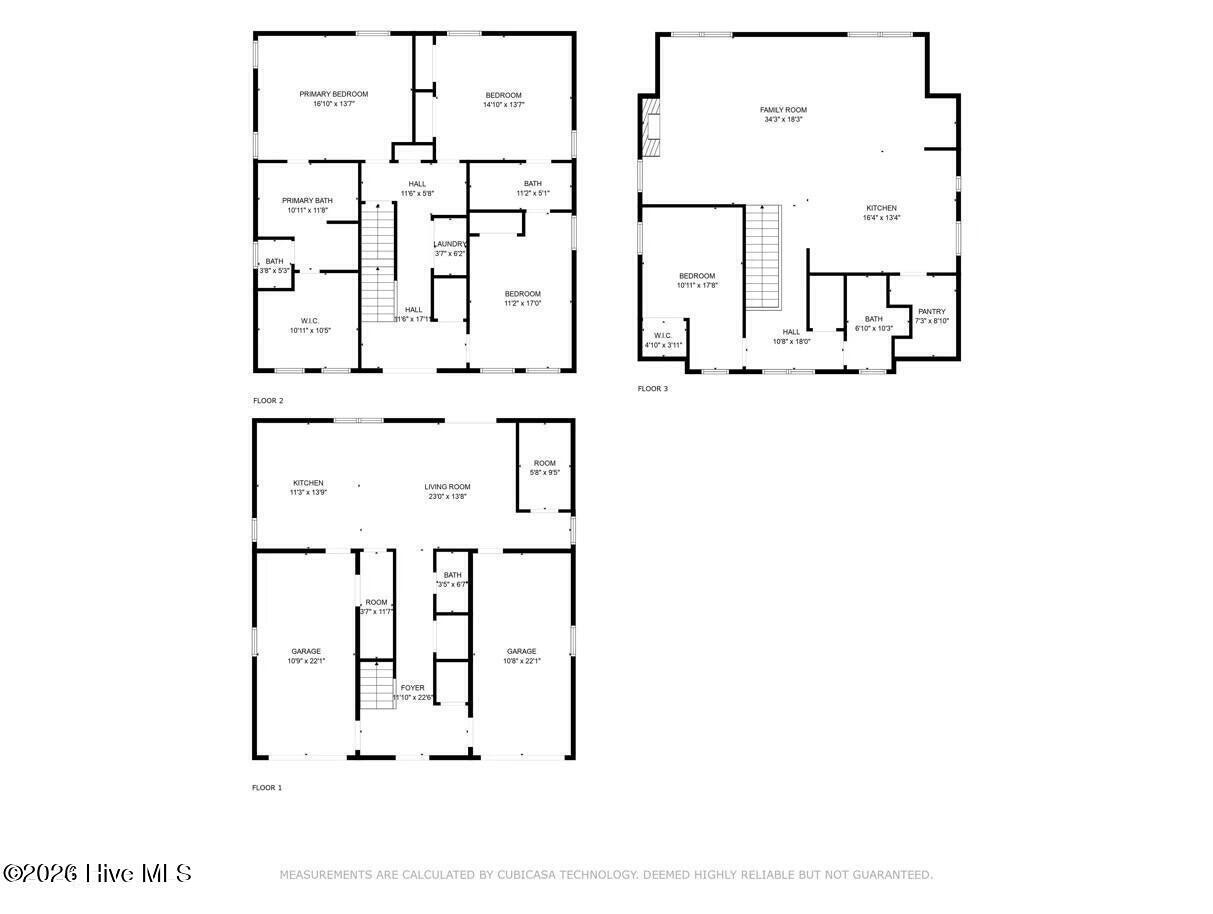 116 Hardwick Lane Newport, NC 28570 - Photo 73 of 74 FLOOR PLAN with Measurements
