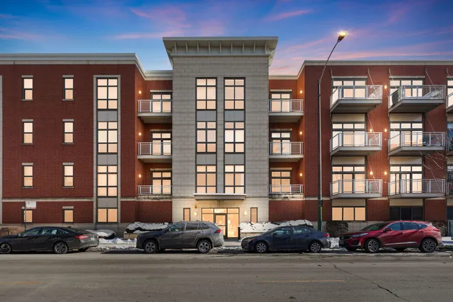 a cars parked in front of a building