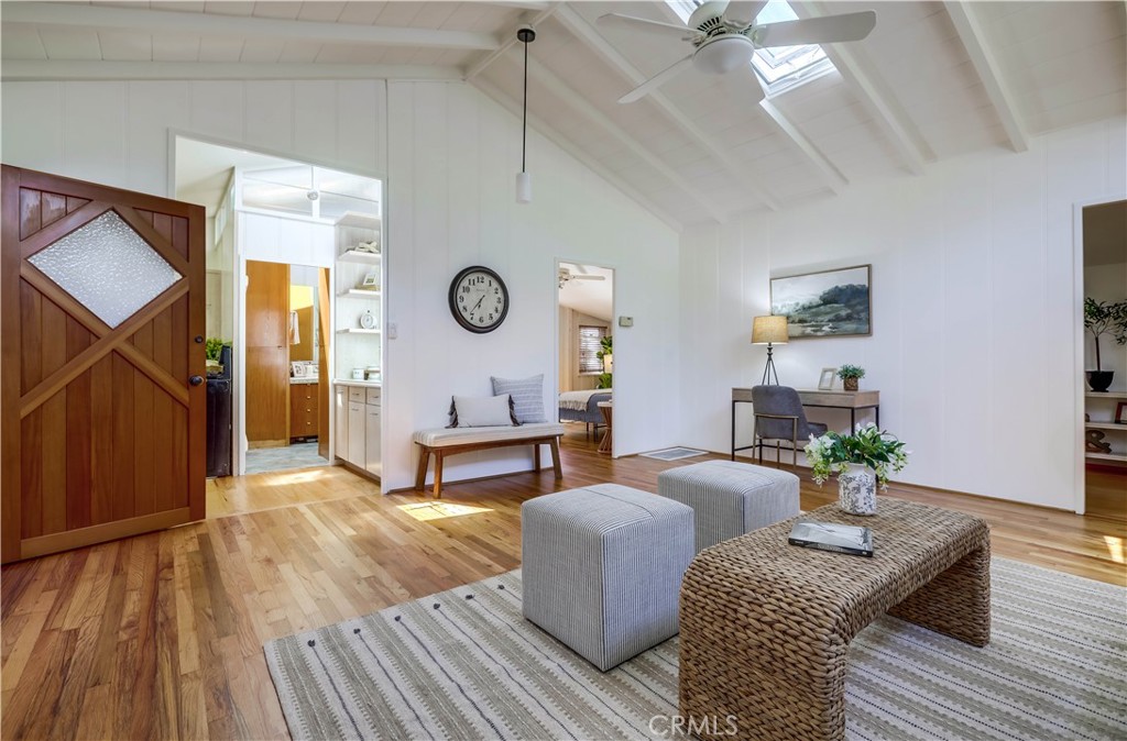 464 Agate Street, Unit A/B Laguna Beach, CA 92651 - Photo 45 of 75 a living room with furniture and wooden floor