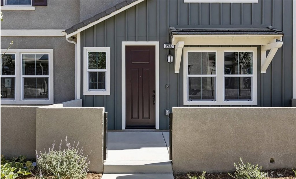 a view of front door of house