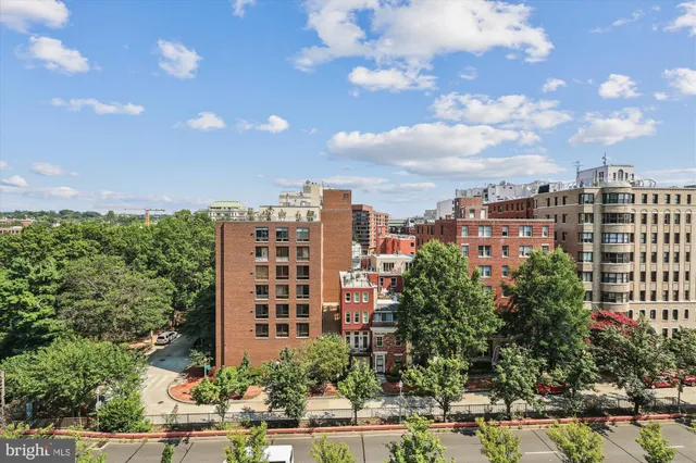 a view of a glass door