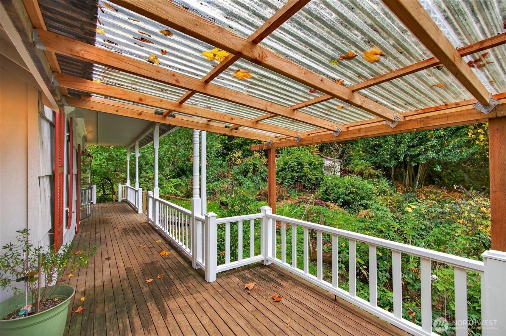 1015 Hazel Dell Road Castle Rock, WA 98611 - Photo 4 of 35 a view of a balcony with wooden floor