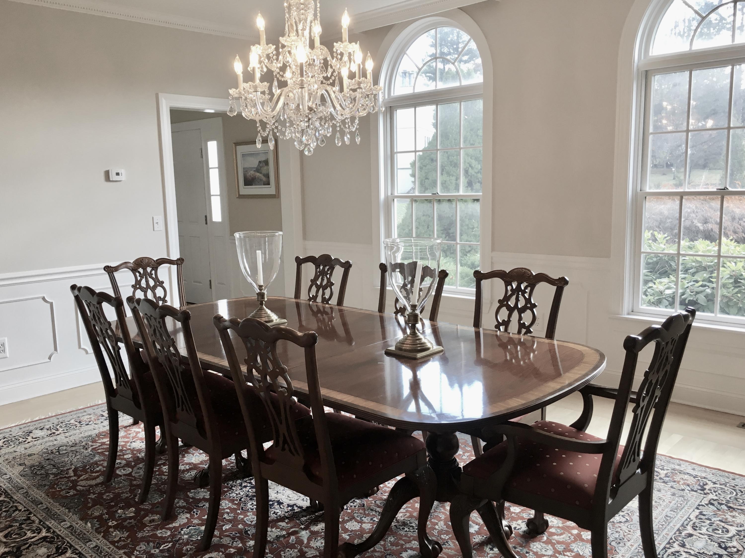 152 Old Studio Road New Canaan, CT 06840 - Photo 11 of 35 a view of a dining room with furniture window and outside view