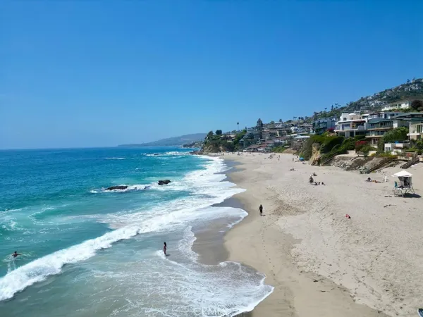 a view of a ocean beach