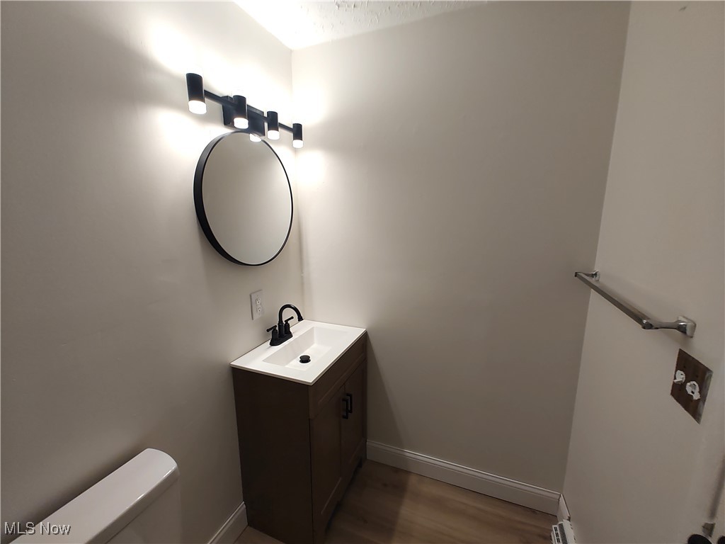 8016 Ninevah Road Geneva, OH 44041 - Photo 33 of 45 Bathroom with vanity and light wood-style flooring