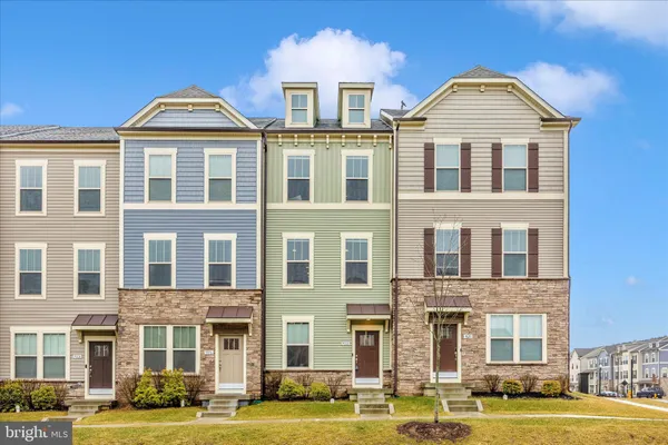 a front view of a building